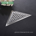 Shower Floor Waste Triangular stainless steel corner balcony floor drain Factory